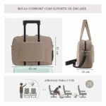 Multifunction Puffer Duffel Bag with Shoe Compartment - Image 6