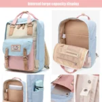 Large Capacity Nylon Rucksack for College & Travel - Image 6
