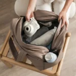 Multifunction Puffer Duffel Bag with Shoe Compartment - Image 4