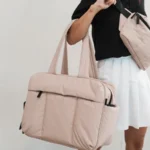 Multifunction Puffer Duffel Bag with Shoe Compartment - Image 3