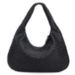 Stylish Patchwork PU Leather Shoulder Bag for Daily Outfits