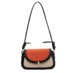 Retro Matte Stitching Small Square Bag – Women’s PU Leather Shoulder Bag
