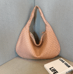 Stylish Patchwork PU Leather Shoulder Bag for Daily Outfits - Image 14
