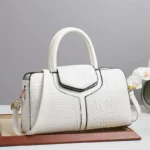 Crocodile Pattern Shoulder Bag for Women - Image 8