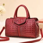 Crocodile Pattern Shoulder Bag for Women - Image 7