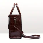 Women’s Elegant Crocodile Pattern Tote Bag - Image 2