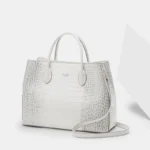 Luxury Genuine Crocodile Skin Women Handbag - Image 3