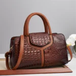 Crocodile Pattern Shoulder Bag for Women