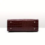Women’s Elegant Crocodile Pattern Tote Bag - Image 6