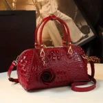 Tote Bag Crocodile Fashion Colorful Alligator Women Handbags Designer Retro Pattern Luxury Soft Leather Shoulder Crossbody Bags - Image 5