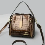 Luxury Crocodile Pattern PU Leather Women’s Tote Bag - Image 4