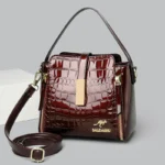 Luxury Crocodile Pattern PU Leather Women’s Tote Bag - Image 6