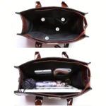 Women’s Elegant Crocodile Pattern Tote Bag - Image 4