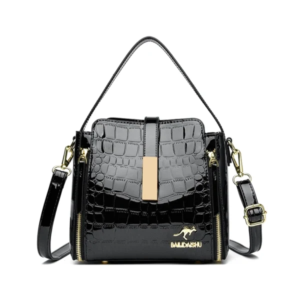 Luxury Crocodile Pattern PU Leather Women’s Tote Bag