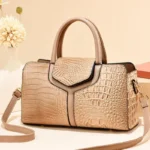 Crocodile Pattern Shoulder Bag for Women - Image 5
