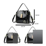 Luxury Crocodile Pattern PU Leather Women’s Tote Bag - Image 2