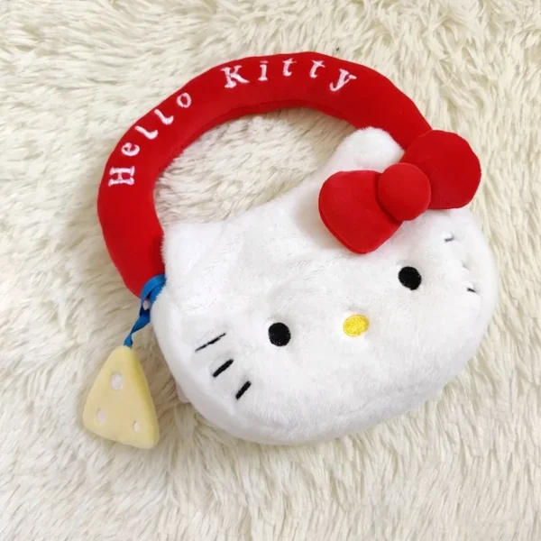 Hello Kitty Plush Cosmetic & Storage Bag – Red Bow Design
