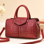 Crocodile Pattern Shoulder Bag for Women - Image 3