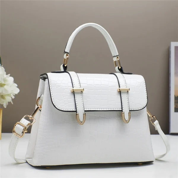 Luxury Crocodile Embossed Patent Leather Women’s Tote